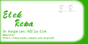 elek repa business card